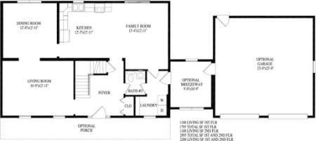 Helena Modular Home Floor Plan First Floor